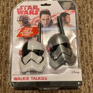 Disney Star Wars Gray and White Walkie Talkies-the last Jedi-new